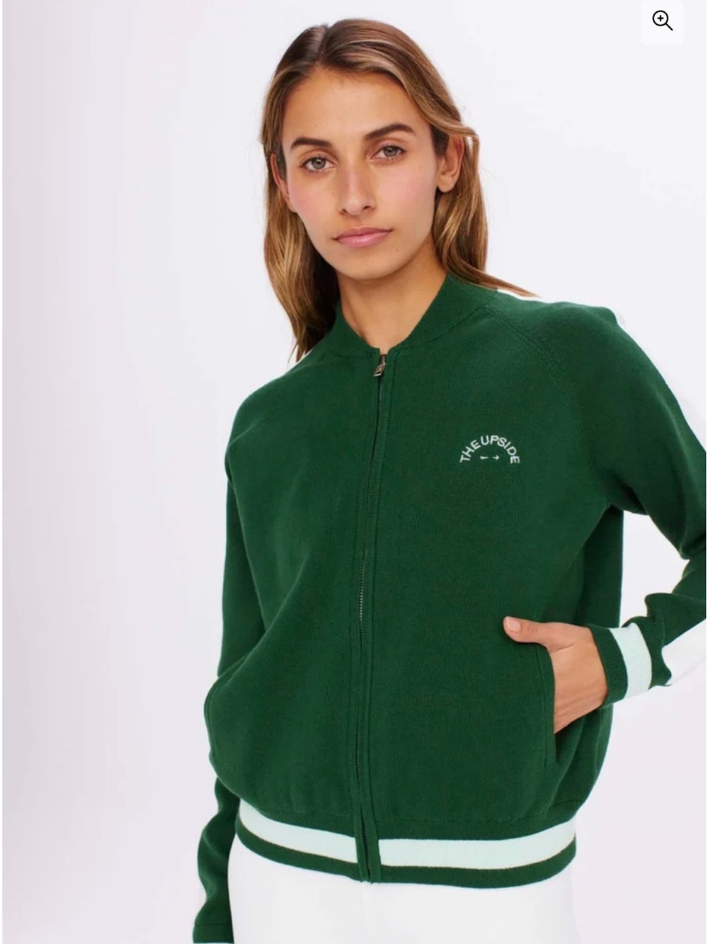 The Upside Sports Atlas Jordana Jacket Green